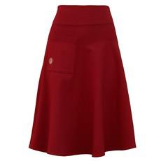 Organic skirt Welle lang, chili (red) via Frija Omina