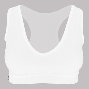 Organic sports top Athla white from Frija Omina