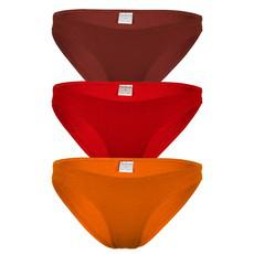 Organic briefs set of elements: "Fire" - aubergine, red, orange via Frija Omina
