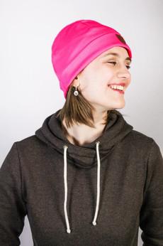 Sustainable beanie hat Basel, pink van Frija Omina