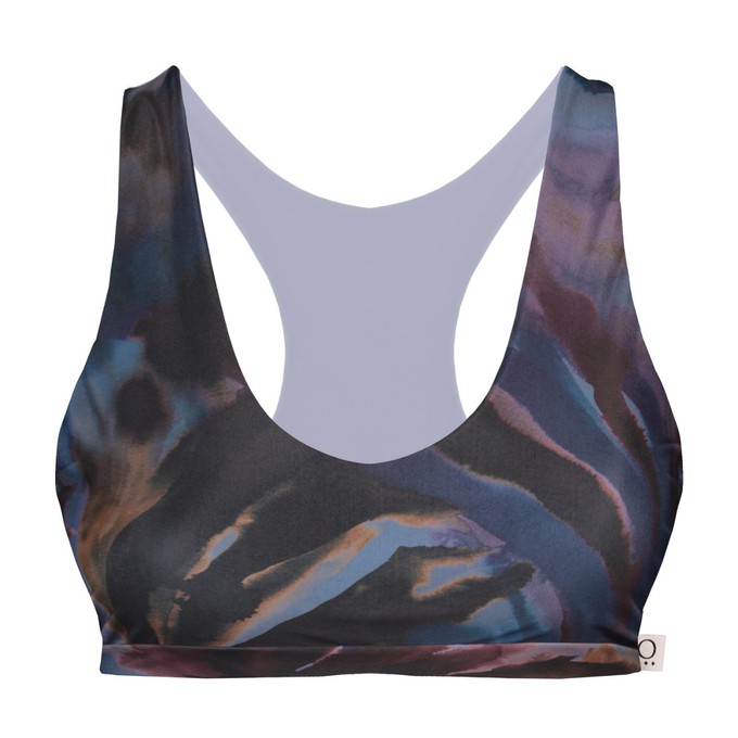 Recycling Bikini-Top Ijoris Palm + blau from Frija Omina
