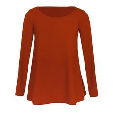 Organic tunic Afra, rust (orange) via Frija Omina