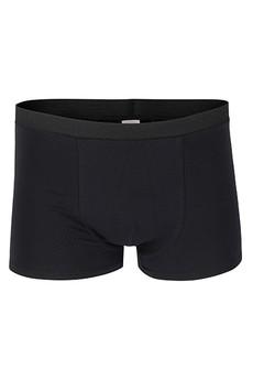 Organic men’s trunk boxer shorts, black via Frija Omina