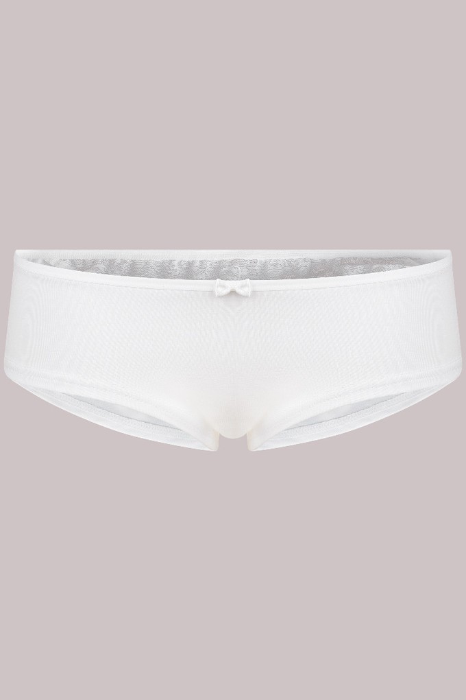 Bio hipster panties "Jondel", white / white lace from Frija Omina