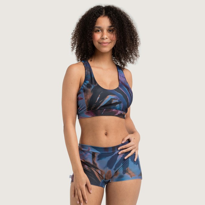 Recycling Bikini-Top Ijoris Palm + blau from Frija Omina