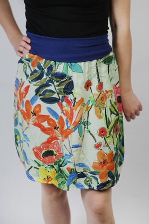 Organic skirt Freudian, paradise / blue from Frija Omina