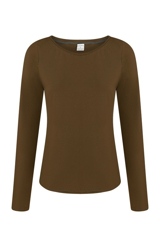 Organic long sleeve Ubu, brown from Frija Omina