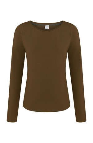 Organic long sleeve Ubu, brown from Frija Omina