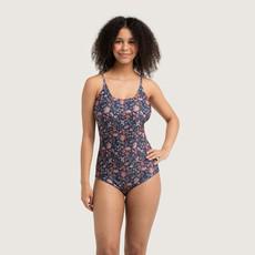 Recycling swimsuit Frøya Senja + blue via Frija Omina