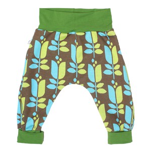 Jaquard baggy trousers Jacki with growth adaption, Tulip green from Frija Omina