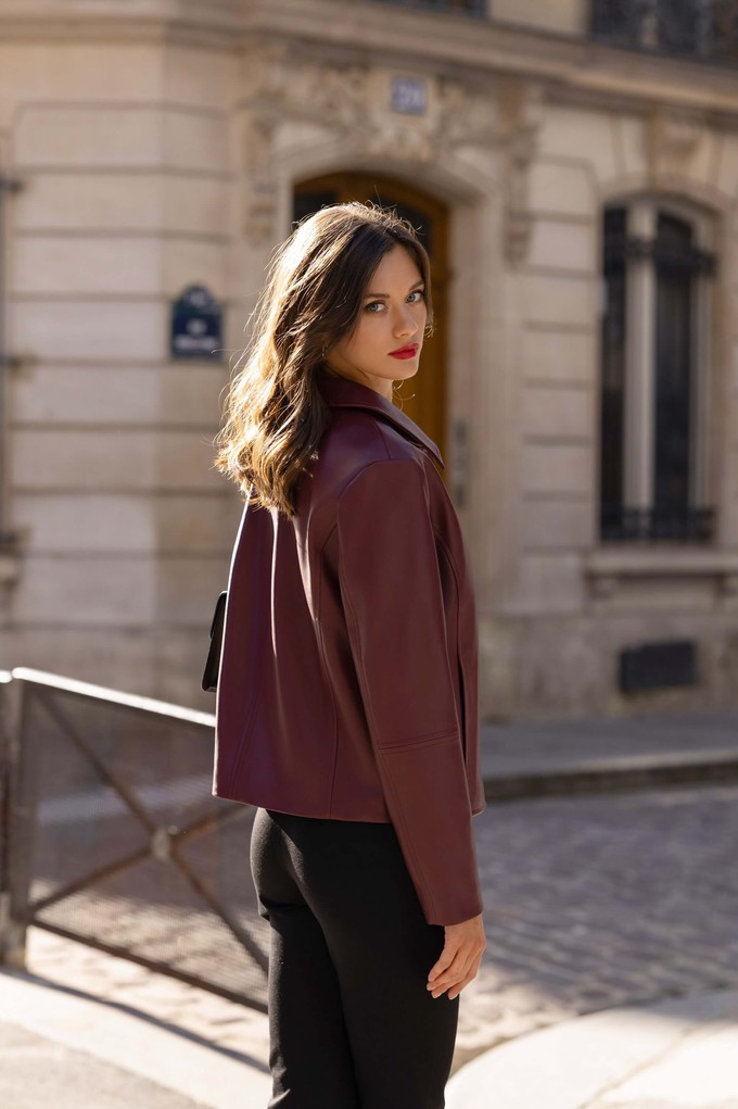 Sylvie Faux Leather Short Coat from GAÂLA