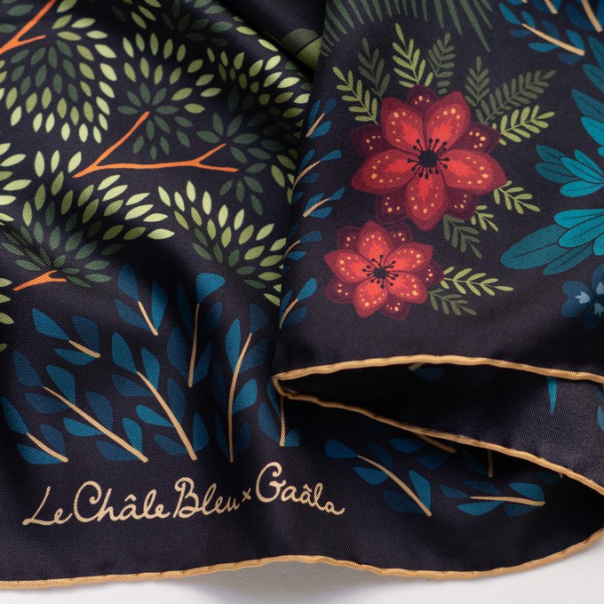 The Moon Butterfly Silk Square Scarf from GAÂLA