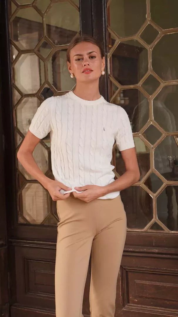 Tina Cable Knit Top from GAÂLA