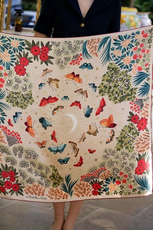The Moon Butterfly Silk Square Scarf from GAÂLA