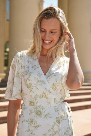 Flora Wrap Dress from GAÂLA