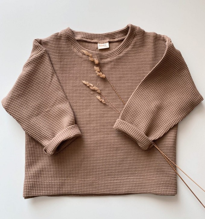 Longsleeve Wafel – Taupe from Glow - the store