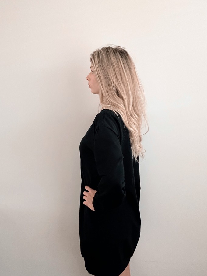 Sweater jurk – Black from Glow - the store