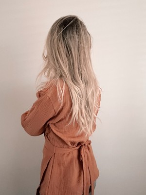 Overslagblouse – Cognac from Glow - the store
