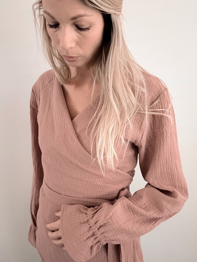 Overslagblouse – Old Blush from Glow - the store