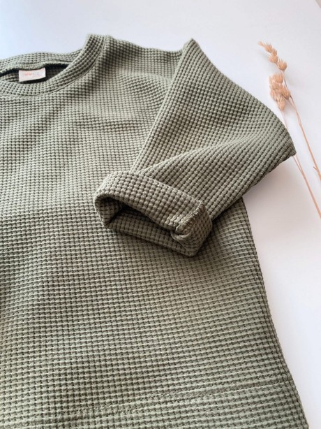 Longsleeve Wafel – Olive from Glow - the store
