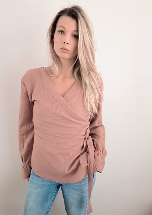 Overslagblouse – Old Blush from Glow - the store