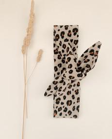 Knoophaarband biologisch katoen – Leopard via Glow - the store