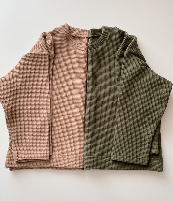 Longsleeve Wafel – Taupe from Glow - the store