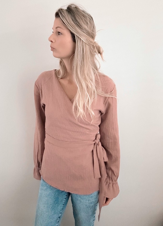 Overslagblouse – Old Blush from Glow - the store