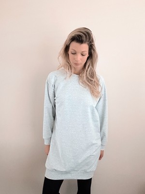 Sweater jurk – Light Grey from Glow - the store