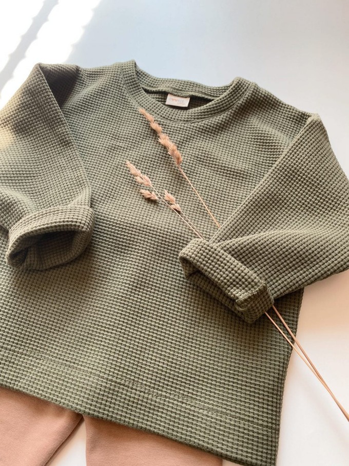 Longsleeve Wafel – Olive from Glow - the store