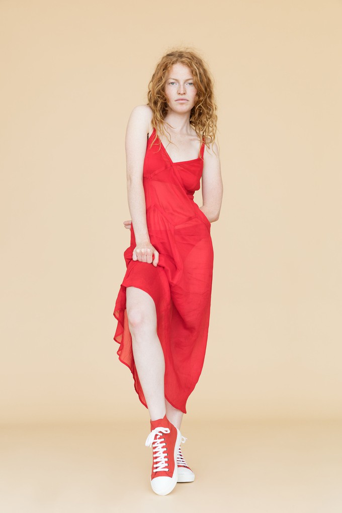 KAMO Red/White sneakers| warehouse sale from Good Guys Go Vegan