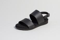 ALEC Black sandals | warehouse sale via Good Guys Go Vegan