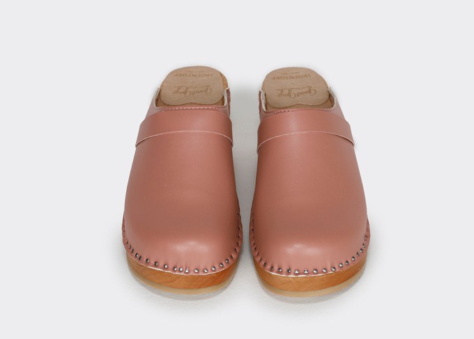 DA VINCI vegan Mid Heel clogs | PINK APPLESKIN™  from Good Guys Go Vegan