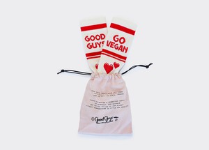 "Go Vegan" crew socks | LOVE is in the air  from Good Guys Go Vegan