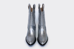 LUCKY high top vegan western boots | SILVER APPLESKIN™  from Good Guys Go Vegan