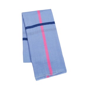 Handpainted Light Blue Wool Silk Scarf from Heritage Moda
