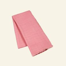 Handwoven Ombré Peach Salmon Pink Wool Scarf via Heritage Moda