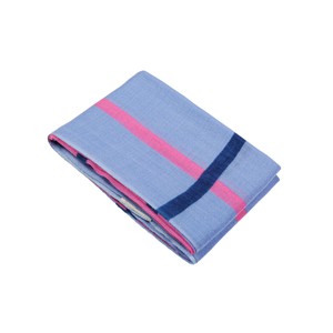Handpainted Light Blue Wool Silk Scarf from Heritage Moda
