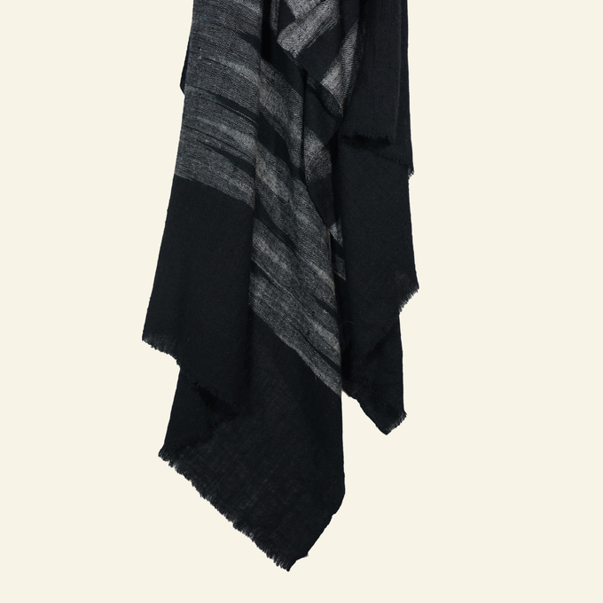 Handwoven Ikat Cashmere Scarf from Heritage Moda