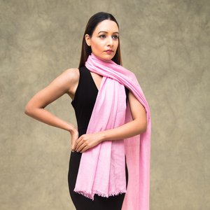 Soft Pink Cashmere Scarf from Heritage Moda