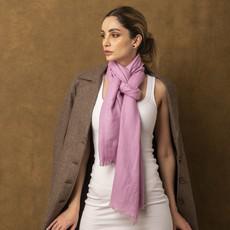Lavender Certified Cashmere Scarf via Heritage Moda