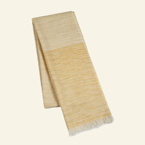 Handwoven Wool Scarf – Naturally Dyed with Marigold Flowers from Heritage Moda