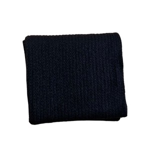 Handknit Soft Black Alpaca Scarf from Heritage Moda