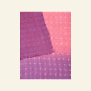 Handwoven Ombré Purple Pink Pure Wool Scarf from Heritage Moda