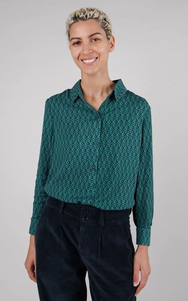Blouse Sunflower Slim Fit from Het Faire Oosten