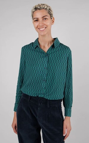 Blouse Sunflower Slim Fit from Het Faire Oosten