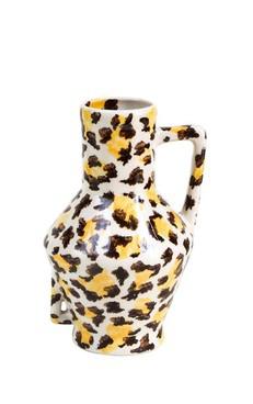 Vase Handpainted Leopard van Het Faire Oosten