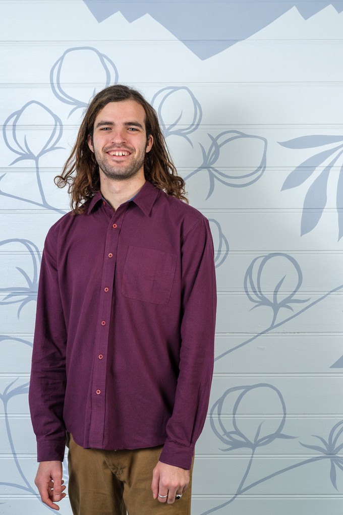 Hemp and Organic Cotton Oxford Shirt from Himal Natural Fibres