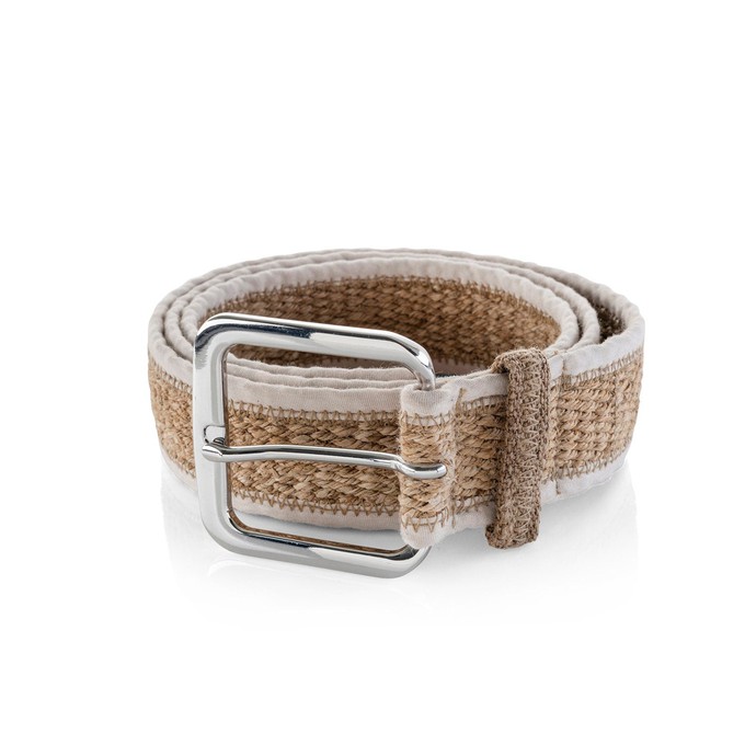 Woven Hemp Brown Vegan Belt - Made of 100% woven hemp from Himal Natural Fibres