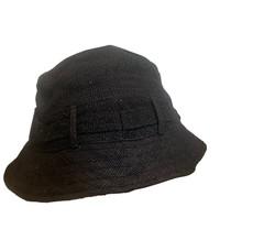 Wild Nettle Black Bucket Hat - Unisex - Summer hat via Himal Natural Fibres